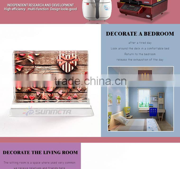 Sunmeta home decoration blank sublimation product heat press crystal (BSJ08B)