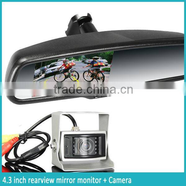 3.5inch rearview mirror auto dimming high brightness bluetooth handfree car kit