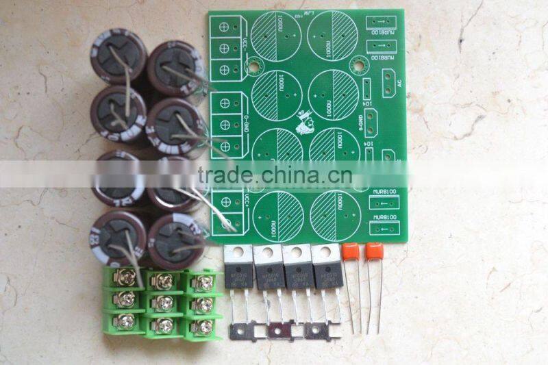 Stereo Power supply 63V2200Uf HIFI X 8+MUR8100E X 4 board