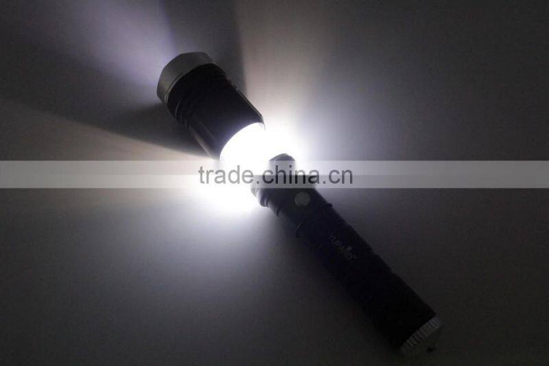 aluminum magnetic rechargeable led flashlight
