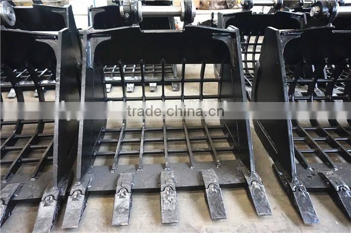 Customized PC400-8 Excavator Standard/Rock/Strengthened bucket, PC400 Excavator Bucket 1.9-2.1M3 for sale