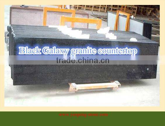 Black Galaxy granite kitchen countertop