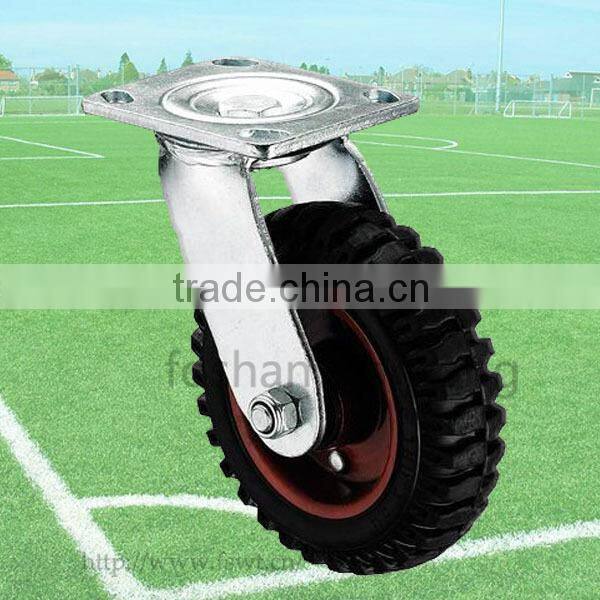 4-8 Inch Top Plate Rubber Swivel Hardware Caster Wheel