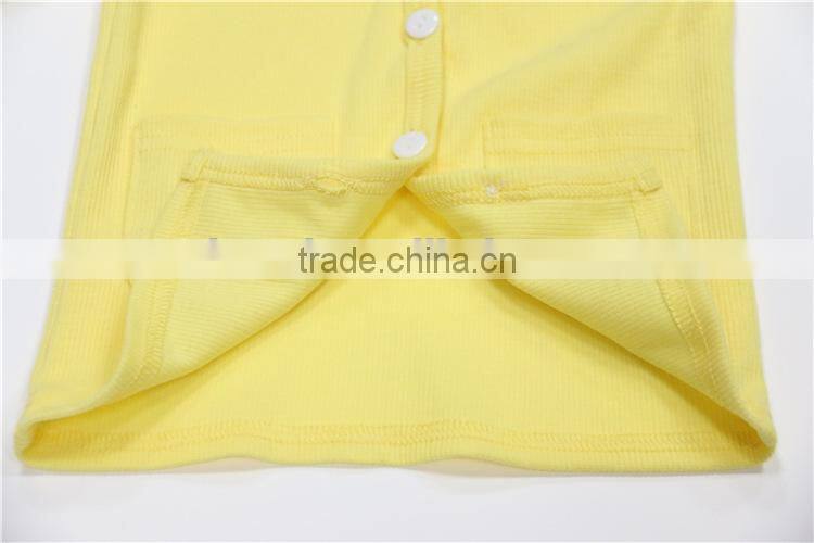 2015 cheap wholesale long sleeveless plain wool cardigans for kids