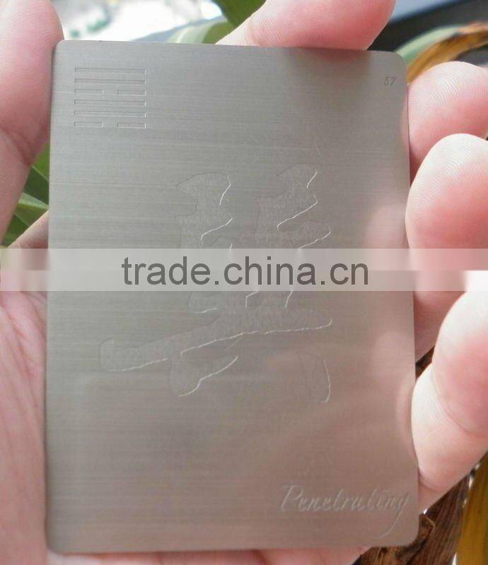 Debossed Printing Metal Business Card