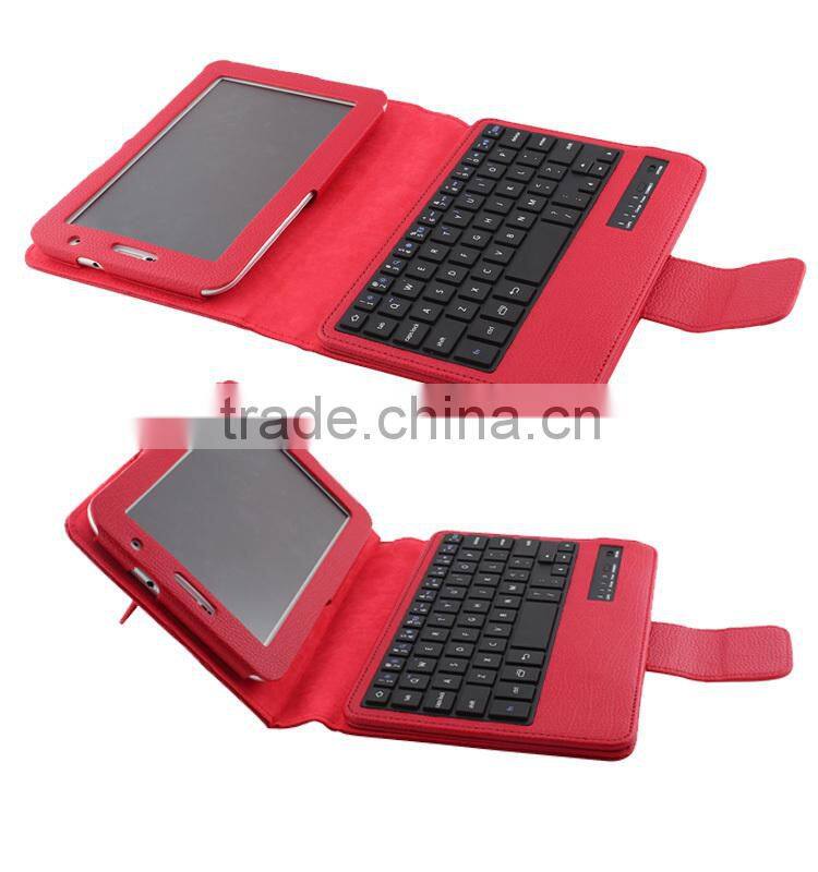 Fashion design good performance bluetooth keyboard case for samsung galaxy tab 3 7.0 p3200 made in china