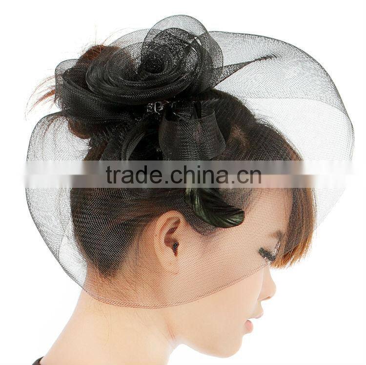 MYLOVE fashion black mini top hat net hat MLSM010