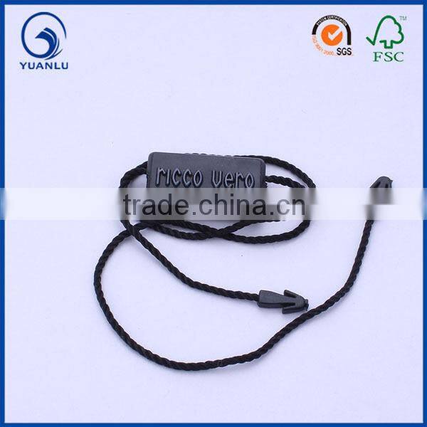 2014 Custom Seal tag, Black plastic tag and black nylon rope