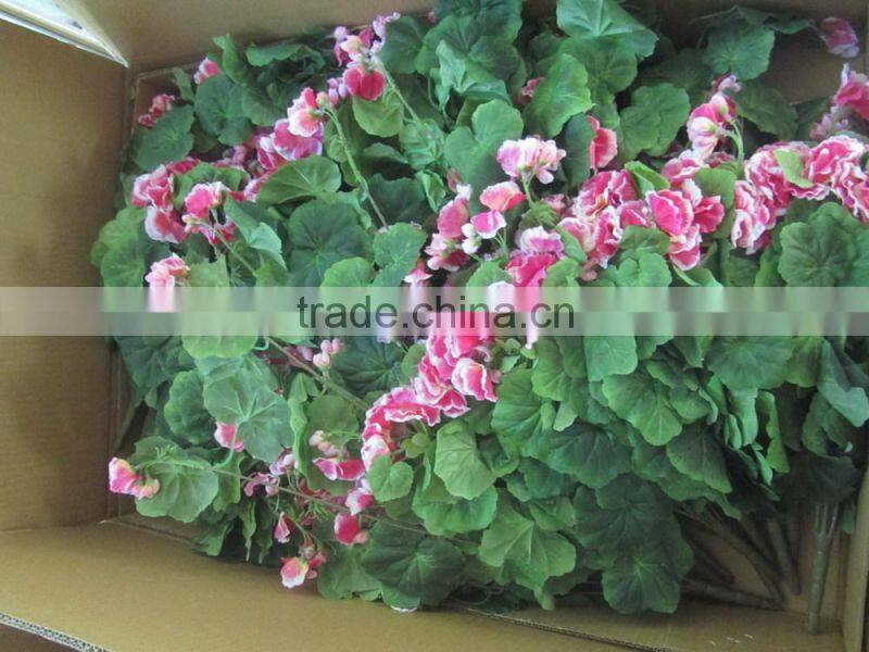 silk geranium bush hanging