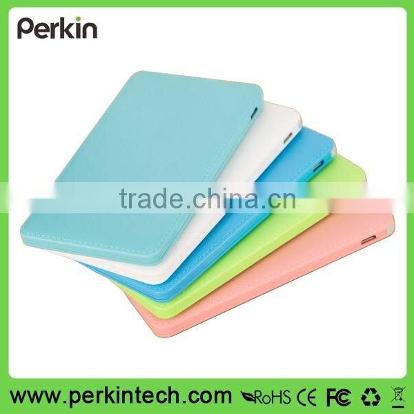 PP502 Factory price high quality oem leather credit card 5000mah power bank