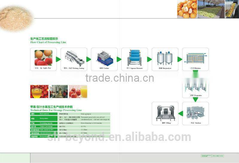 complete pear fruit juice processing line