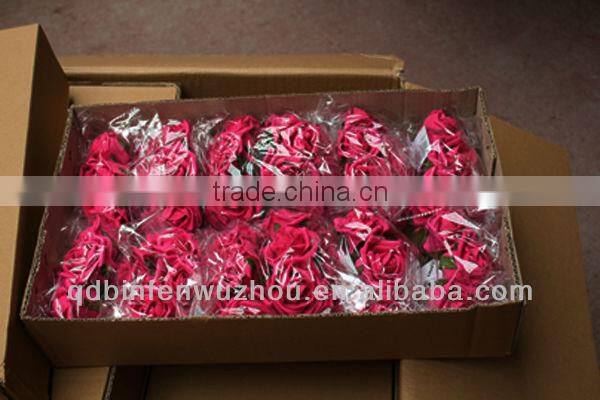 wholesale artificial PU Rose Bouquet for Wedding decoration