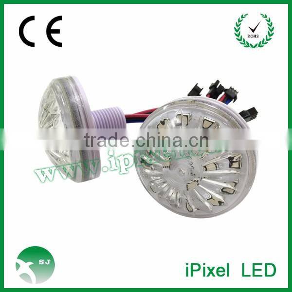 outdoor fairground 60mm 16pcs cabochon top led amusement light