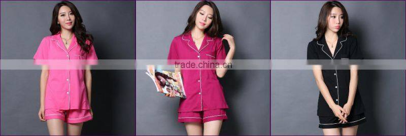 cotton popular pajamas cotton pajamas clothing set 100%cotton jersey pajamas