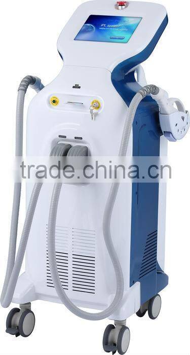 Double handpiece system support Elight and IPL laser machine
