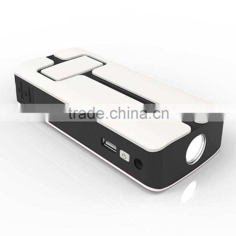 V6 11000mAh Jump Starter Flashlight Power Bank