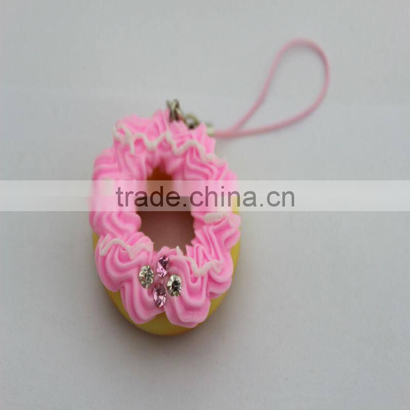Promotion Gift Donuts Design 3D Soft PVC Keychain Display