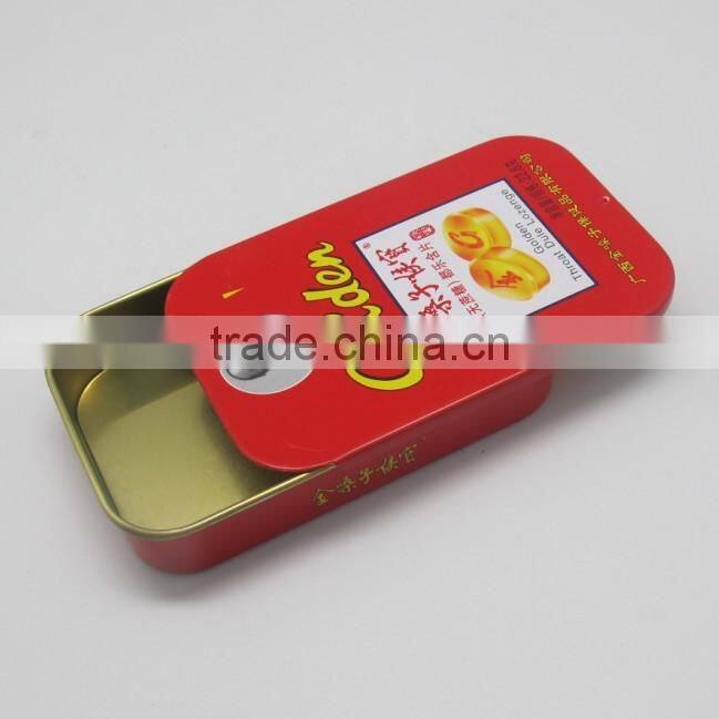 rectangular shape high quality and fashionable slid cover coffee packaging box coofee can coffee tin cans