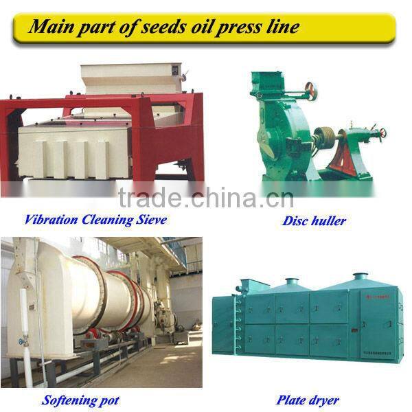 Automatic sunflower oil making machine full line with pressing refining and dewaxing