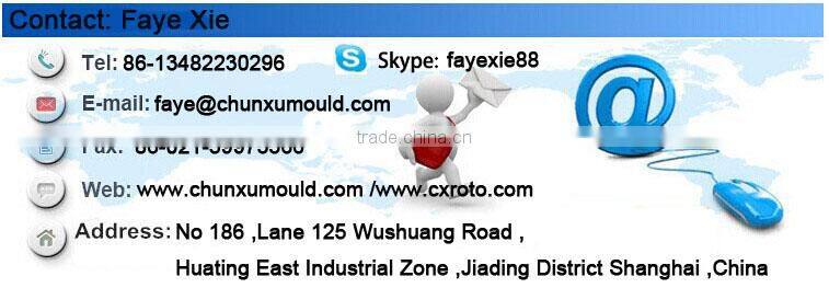 Polyethylene pallet made by rotational molding