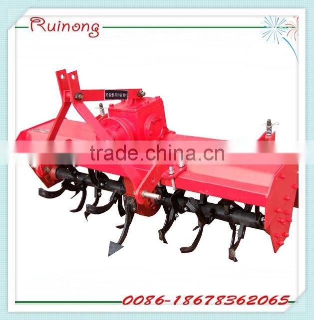 Tractor mounted 3 point rotary tiller cultivator