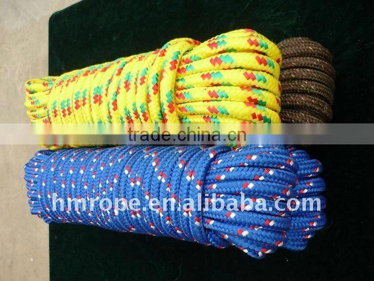 poly braided rope with 8/16 stranded