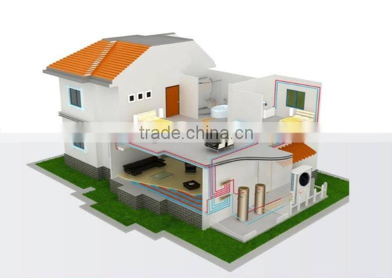 household air source r417a mini split heat pump 3.4kw hot water heater BTU11601