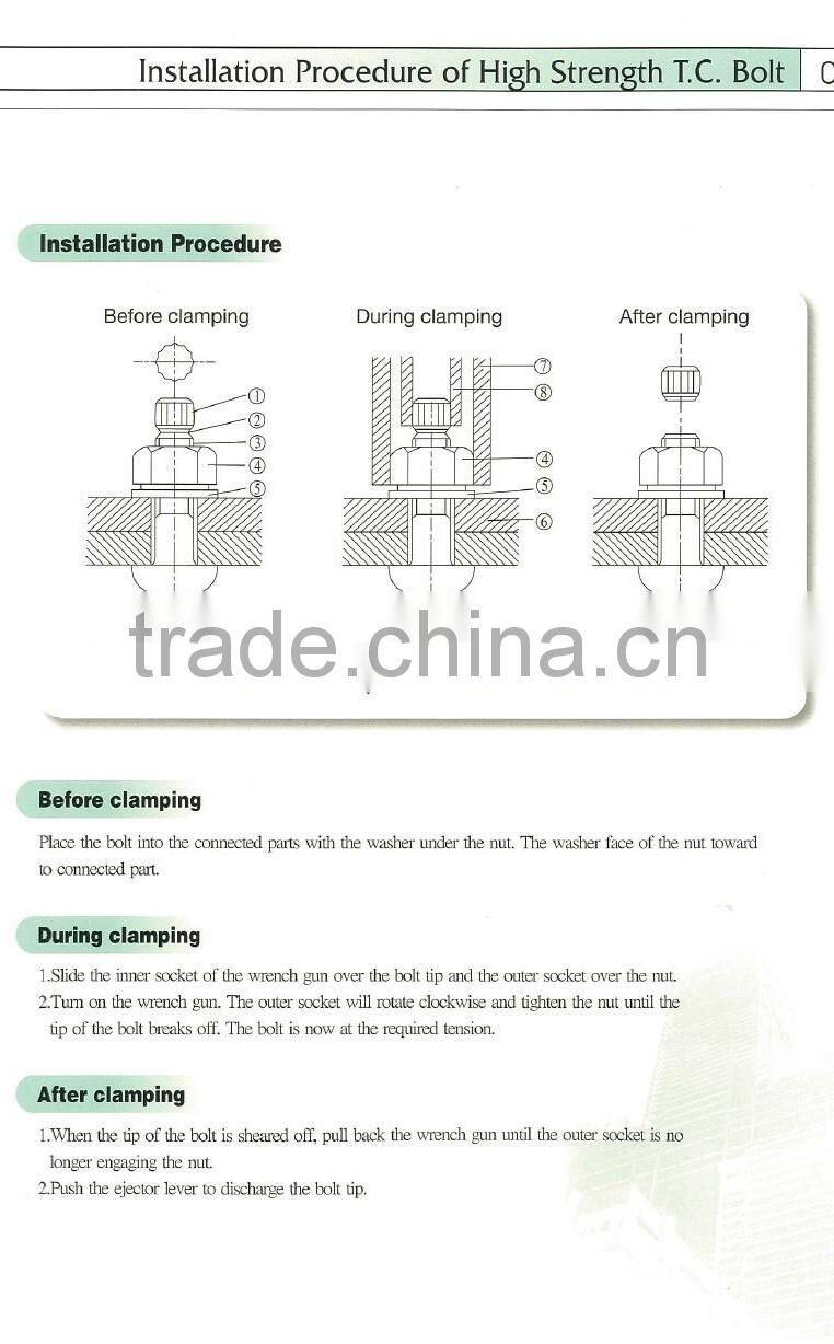 JSS S10T Structural Bolt Set