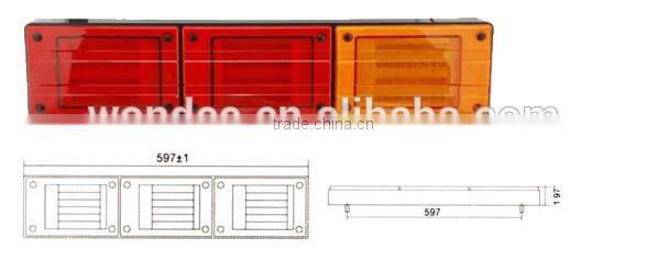 E-MARK Approve LED Tail Lights with Rear Position Lamp and Turn Lamp