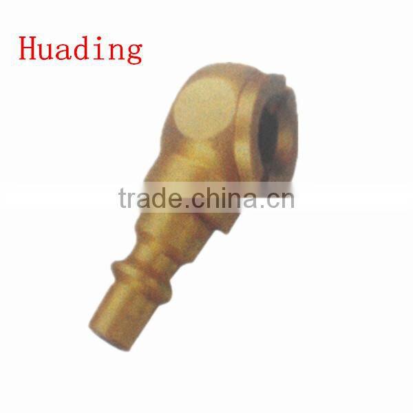 1/4 " 5/16" hose barb air chuck ,brass body with clip