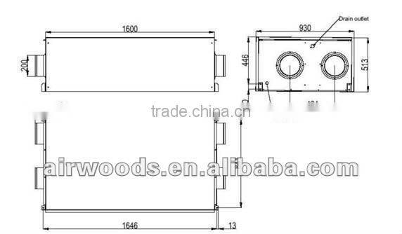 Home heating/cooling forced air type healthy life air conditioner