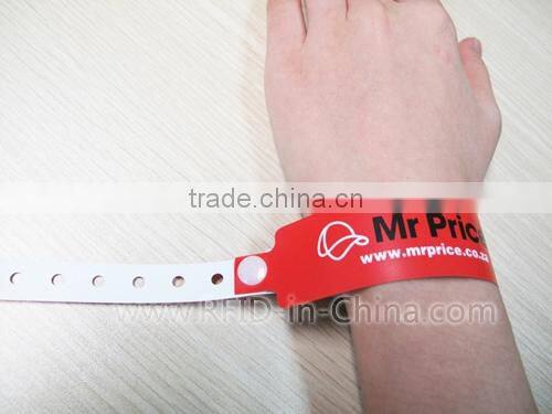 T5577/Tag-it 2048 RFID Paper Wristbands Passive NFC Disposable Wristband