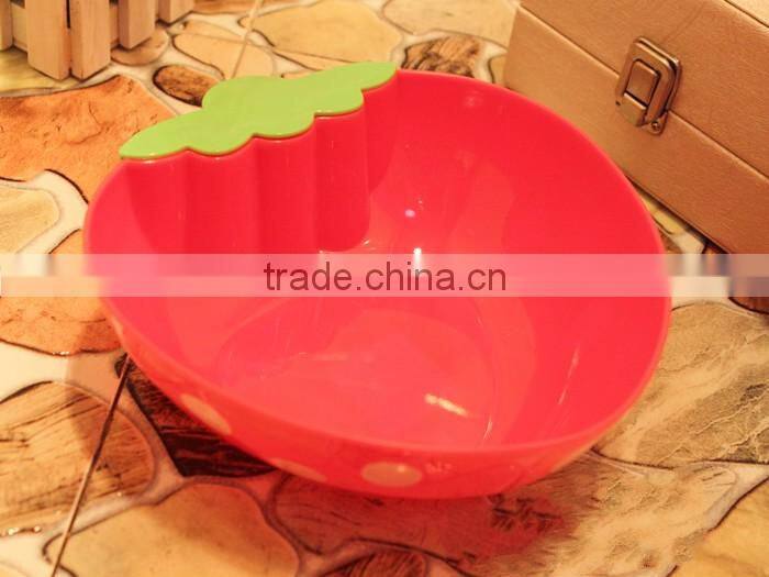 Large Size Strawberry Plastic Storage Bowl