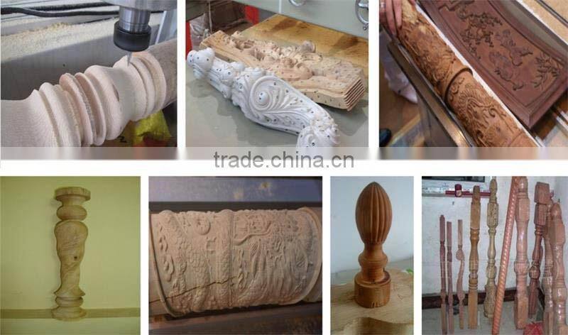 Six Spindles 4 Axis CNC router 3D Engraving Machine for Advertisement And Wood Process