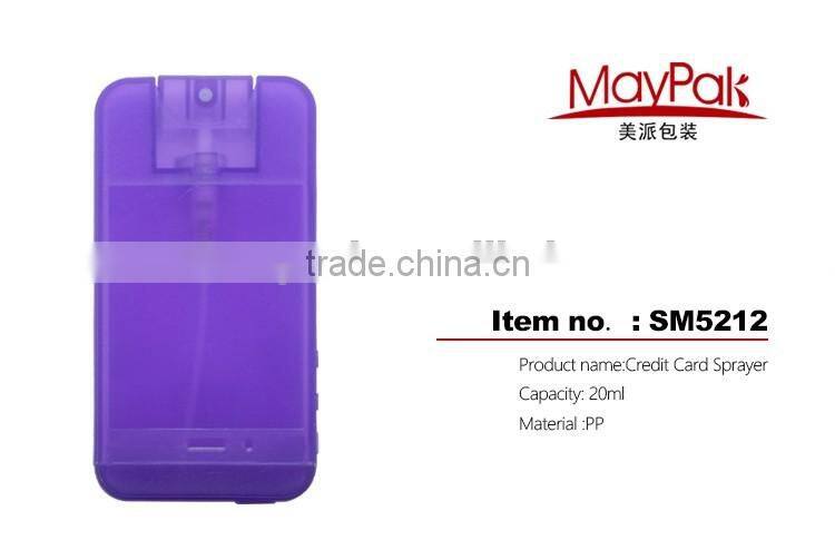20ml PP credit card sprayer apple-shaped mist bottle