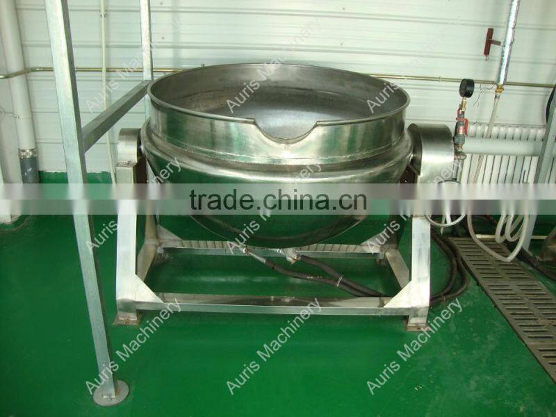 industrial automatic cooking jam pots double cooking jacket mixer