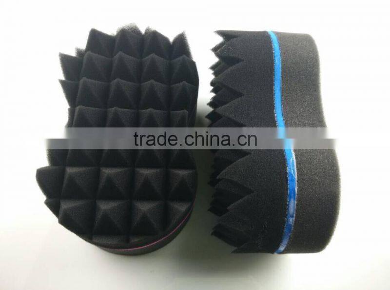 Double Sided Magic Hair Twist Sponge Dreads Twisting Locks Dreadlocks Curl Brush Sponge 46 Holes+taper