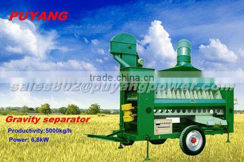 Machine for cleaning grain and tree and cotton seeds with achieving accuracy