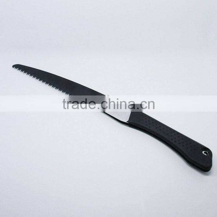 High carbon steel folding saw with plastic handle