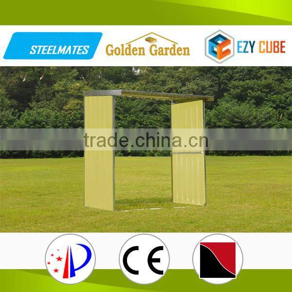 family usage garden metal storage shed log store of outdoor