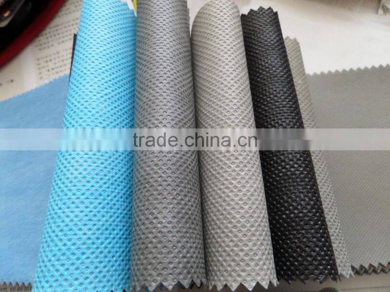 Slip-Resistant PE film coated with cotton fleece PE film coated with cotton fleece