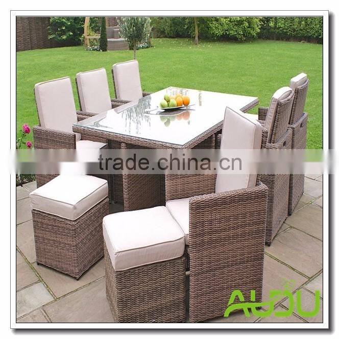 Audu Wicker Garden Patio outdoor cube seating