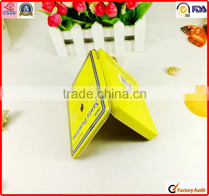 factory sale rectangle personal custom print cigar metal box