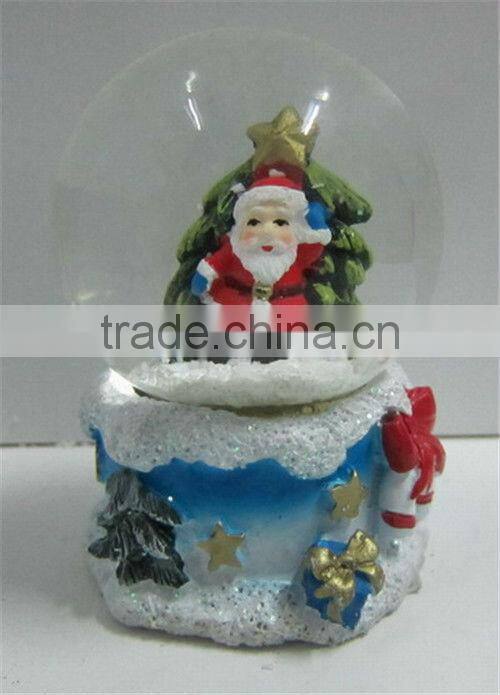 Christmas santa custom mini snow globe