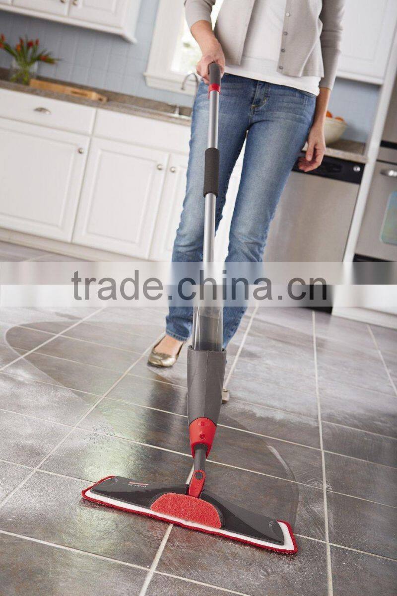 Water Spray Mop With Microfibre Cloth Floor Tiles Sweeper Cleaner New