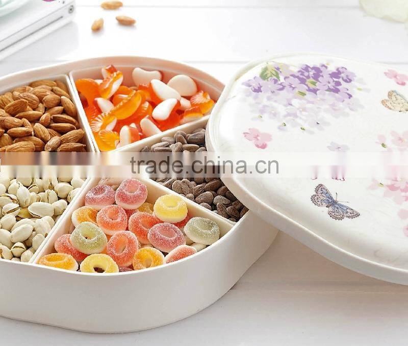 N138 Separable Dish,Plastic candy and Nut Dish