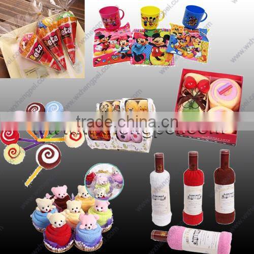 Wedding, birthday party gift towel with Microfiber towel /cotton towel