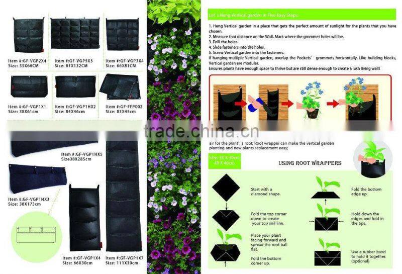Green Field High Imitation vertical garden green wall water system