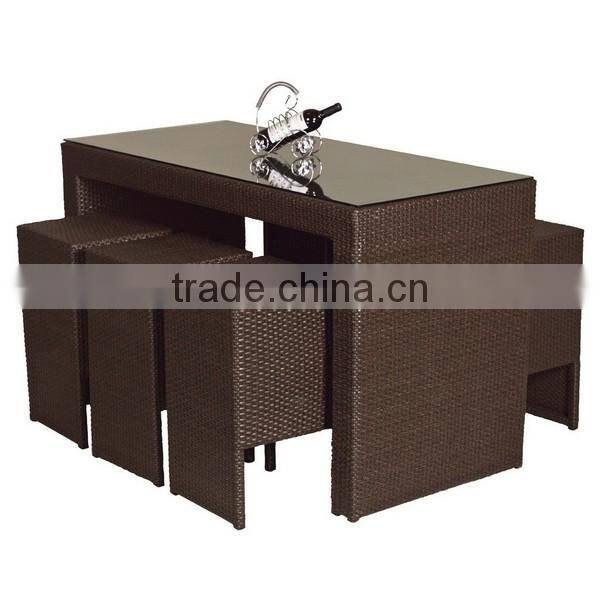 2017 Sigma trade assurance wholesale plastic pvc rattan outdoor commercial wine bar furniture