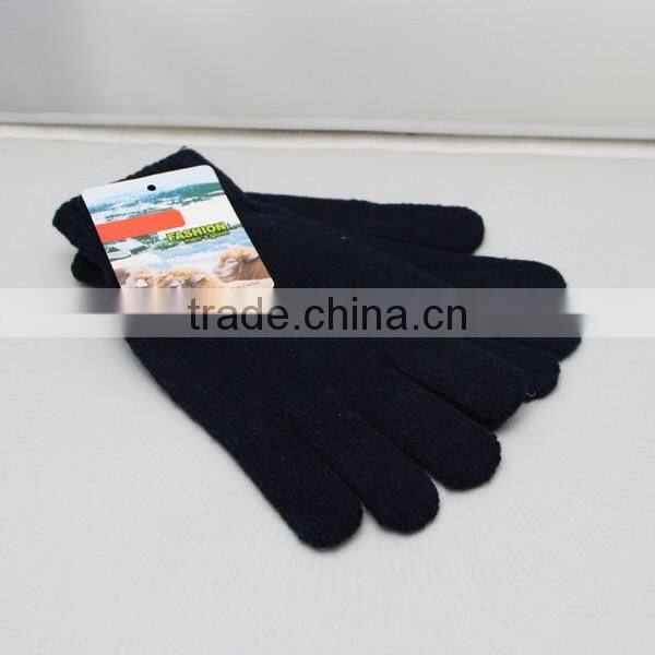 Wholesale winter touch screen gloves arcylic and wool knitted gloves